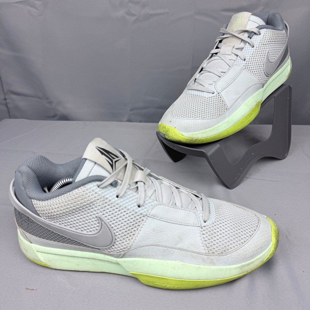 Nike Ja 1 Mens Size 11 Basketball Shoes White Yellow Grey Day One FQ4796-003